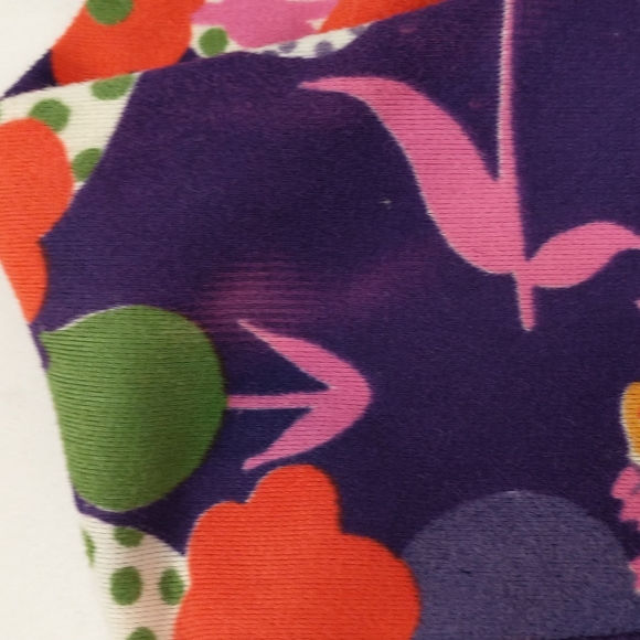 True Vintage Flower Power 70's Maxi Dress Girls Teen Mod Print See Measurements - Picture 9 of 10